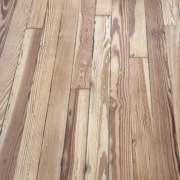 Sanded heart pine flooring-detail
