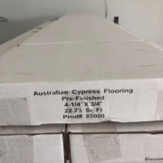 Installing Australian Cypress flooring