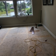 Leveling plywood by sanding edges