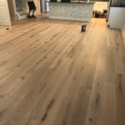 7 1/2" wide engineered White Oak flooring