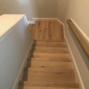 White Oak flooring stairway