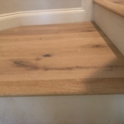 White Oak flooring stairway
