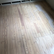 Applying Pallmann Whiteseal to Heart Pine flooring