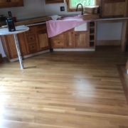 Finished White Oak floor with Cherry border