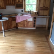 Finished White Oak floor with Cherry border