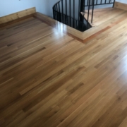 Finished White Oak floor with Cherry border