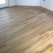 White Oak flooring with Cherry border - sanded