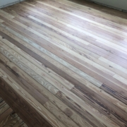 Sanding Heart Pine Flooring