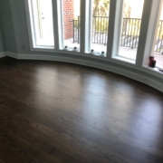Stained and finished Oak flooring.