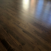 Stained and finished Oak flooring.