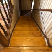 White Oak stair treads - pre-refinishing