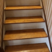 White Oak stair treads - pre-refinishing