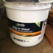 Bostik Grip-N-Shield flooring adhesive.