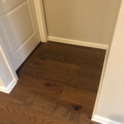 Hickory hardwood flooring - installed.