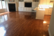 Old, 3" wide Red Oak flooring.