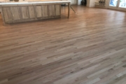 Natural look refinished Red Oak floors.