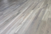 Finished solid White Oak flooring.