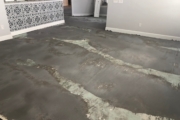 leveling concrete slab subfloor.