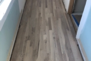Staining solid White Oak flooring.