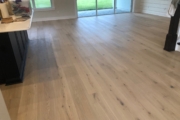 9 1/2" wide European Oak flooring installed.