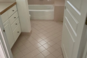 Existing tile flooring.