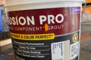 Fusion Pro grout.