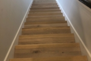 European Oak flooring on stairway.