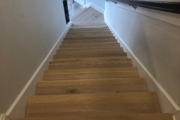 European Oak flooring on stairway.