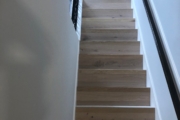 European Oak flooring on stairway.