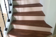 Sapele Mahogany stair treads.