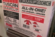 Tuscan TruSpace tile leveler-spacer.