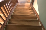 Hickory stair treads - installed.