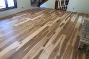 Installed Hickory flooring.