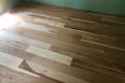 Installed Hickory flooring.