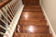 Red Oak staircase - pre-refinishing