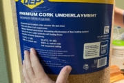 Cork underlayment.