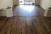 Installed Luxury Vinyl Plank flooring.