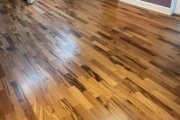 Installed Tigerwood flooring.