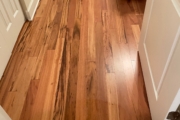 Installed Tigerwood flooring.