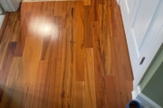 Old wood flooring cut square.