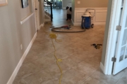 Tile flooring - before.