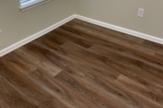 Luxury Vinyl Plank flooring installed.