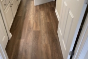 Luxury Vinyl Plank flooring installed.