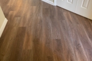 Luxury Vinyl Plank flooring installed.