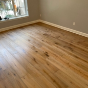 Installed European Oak flooring.