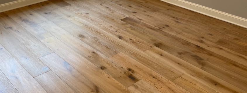 Installed European Oak flooring.