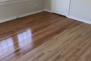 Refinishing old solid Red Oak floors.