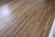 Old solid Red Oak floors, refinished.