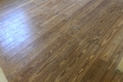 Pine flooring before.