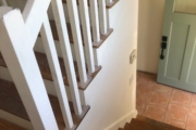 Pine staircase before.